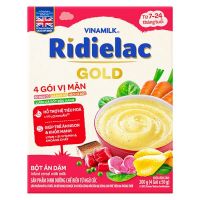 Bột ăn dặm Ridielac GOLD 4 gói vị mặn 200g